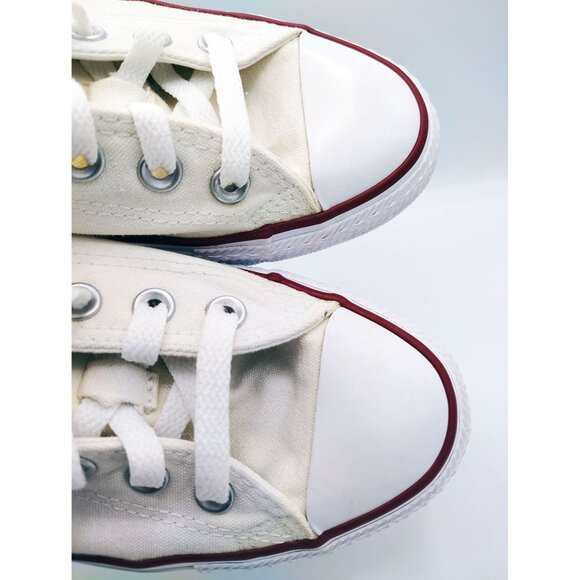 Converse All Star Ox Low-Top Unisex 7 Women Men 9 Optical White Canvas Shoes - Picture 7 of 16